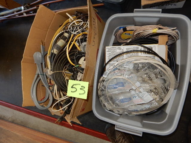 lot 53 image: Misc. electrical cords as pictured