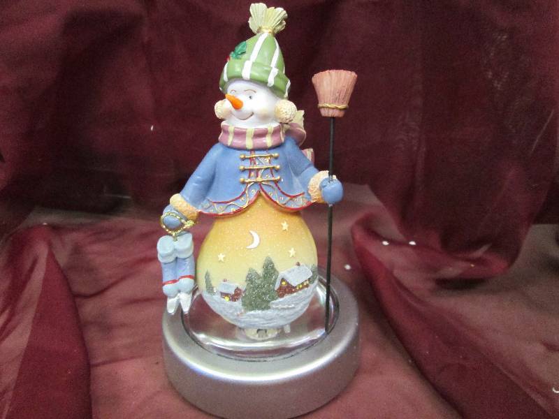 Snowman with Ice skates and with LE...