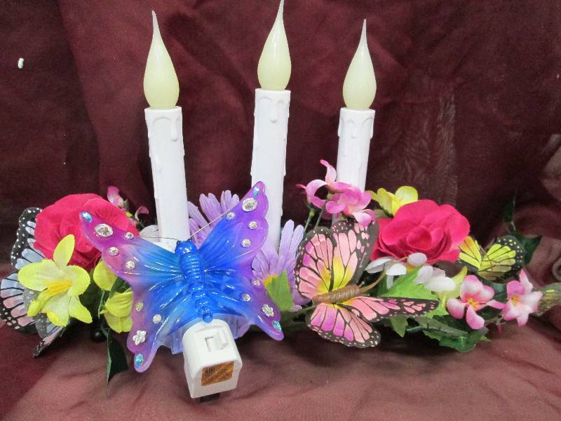 Illuminated Spring Centerpiece with...