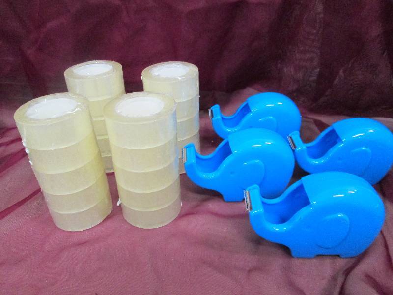 Set or 4 Elephant tape dispensers w...