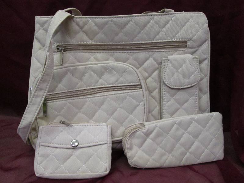 Toupe fabric purse...