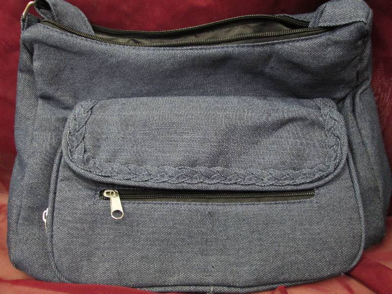 Blue Demin purse with shoulder stra...