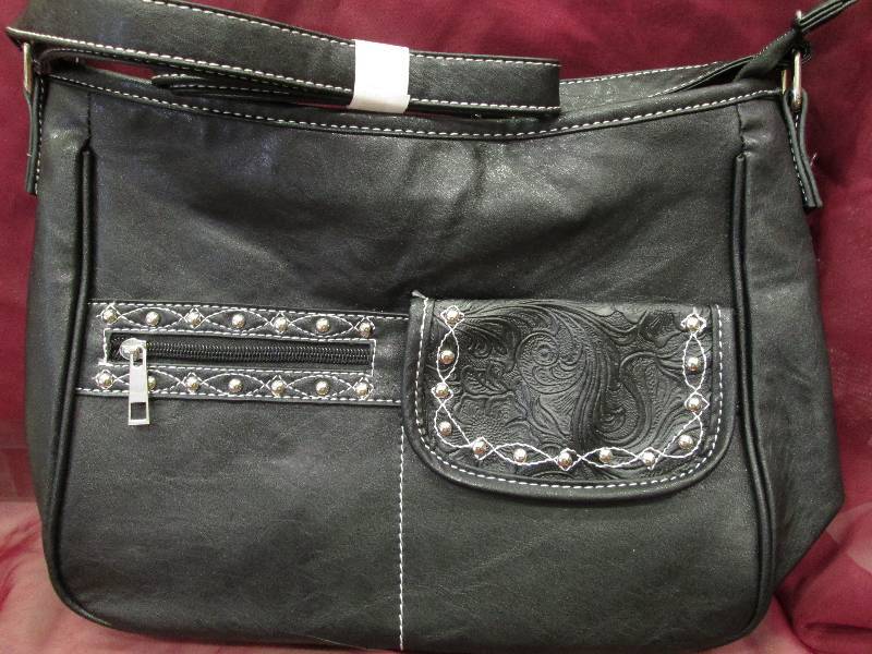 Black Purse with Silver accents and...