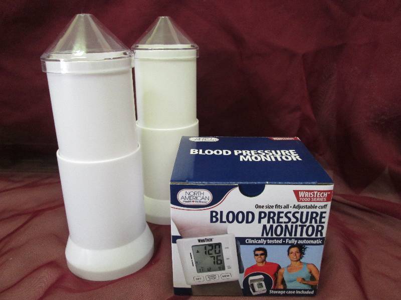 Blood Pressure Monitor and Two Cott...
