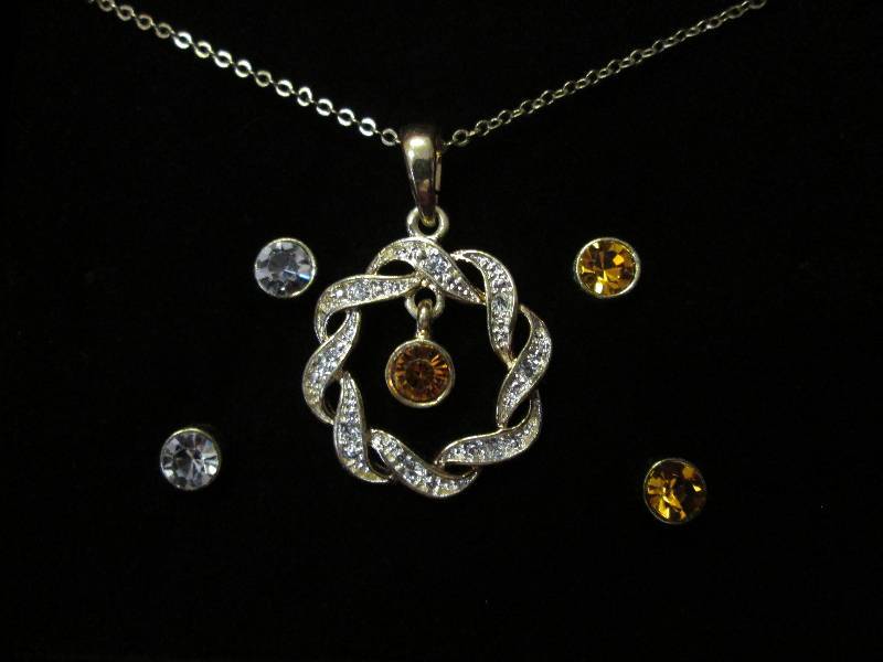 November birthstone set- Ribbon nec...