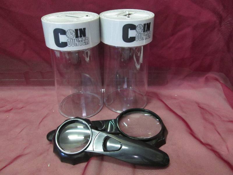 set of 2 coin counters and set of 2...