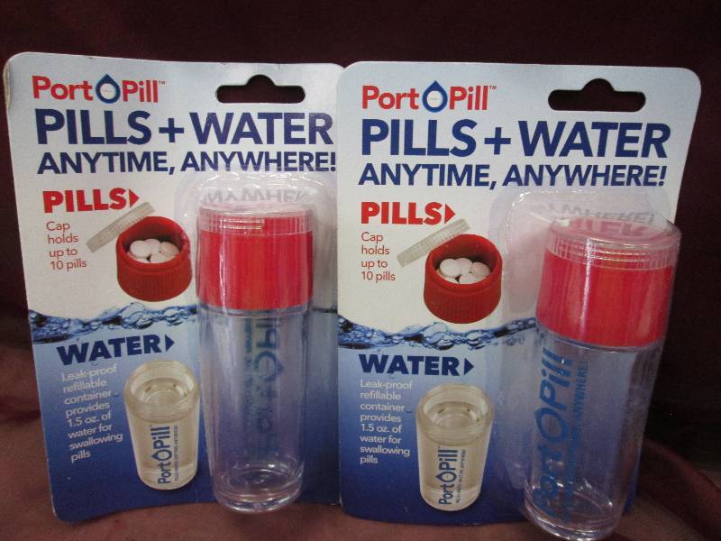 set of 2 PortPill  pills & water co...