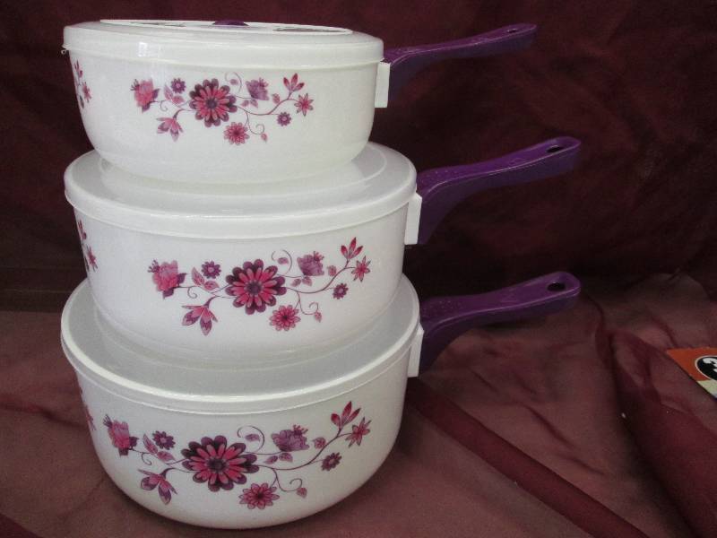 set of 3 microwave to table serving...
