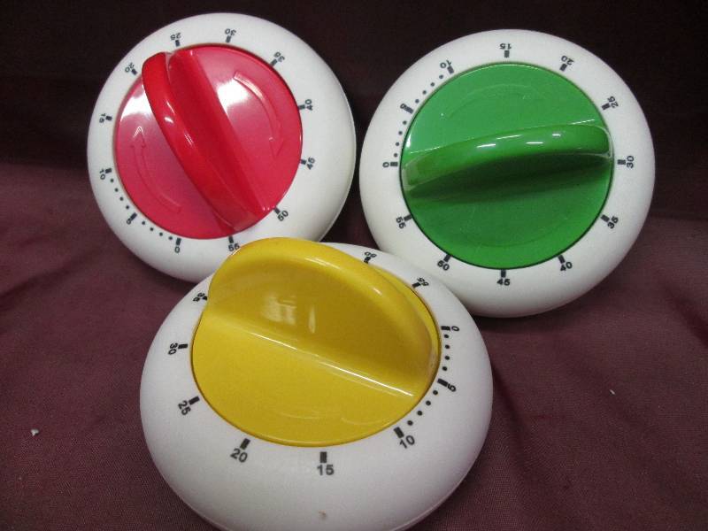 60 minute timers Set of 3 - one eac...