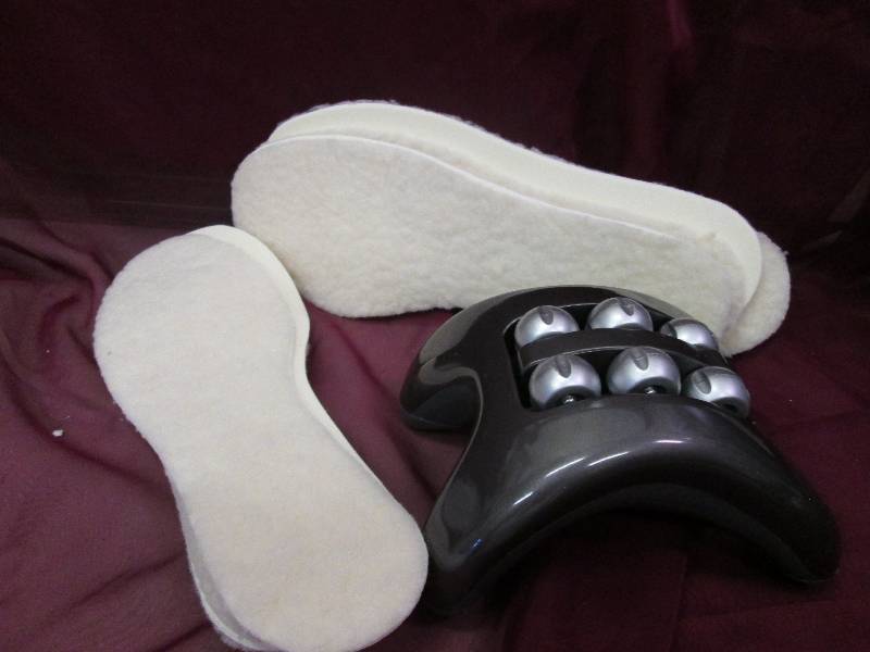 fuzzy insoles 5 pair, mini foot mas...