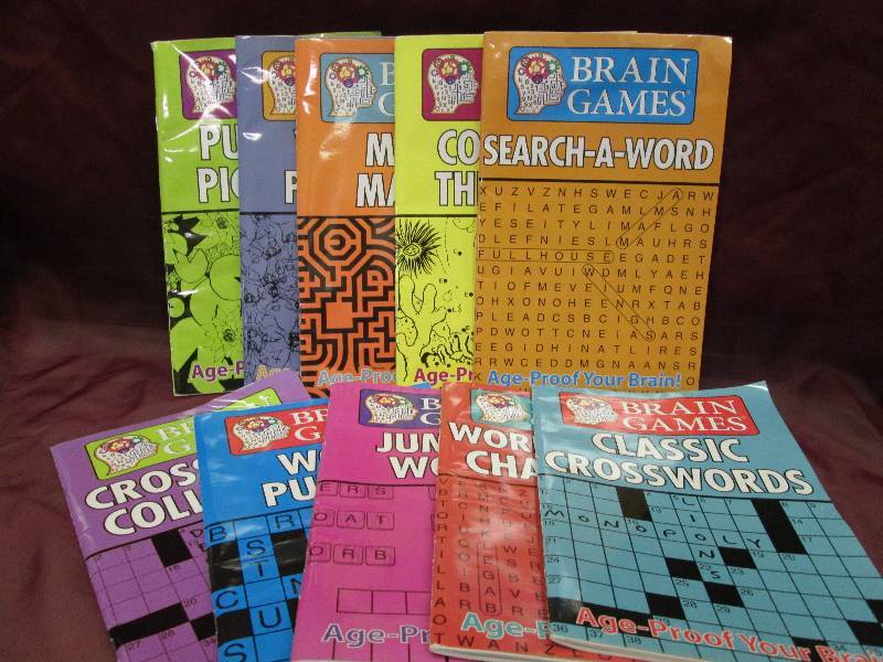 10 piece set of Brain games  books ...