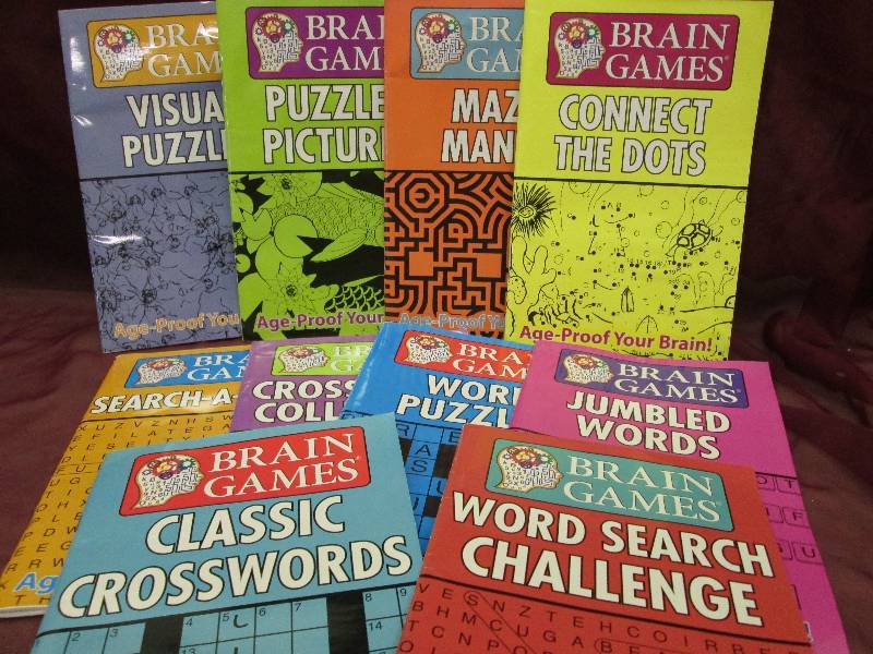 10 piece set of Brain games books...