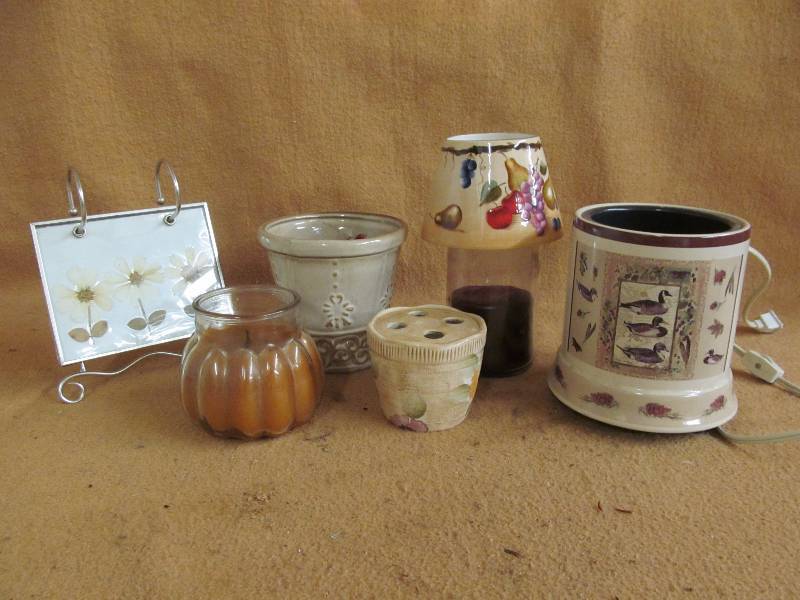 album, pot, candles