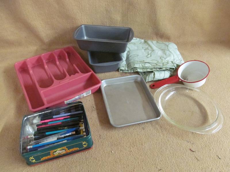 shower curtain, dipper, organizer