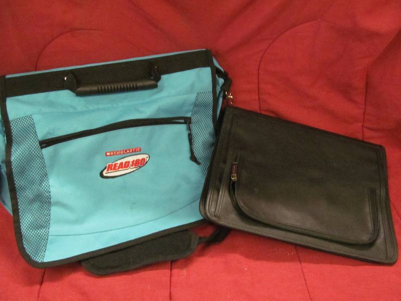 school bag, binder