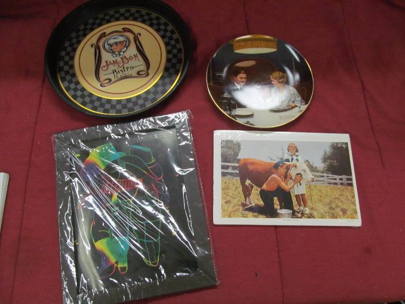 tray, plate, pictures
