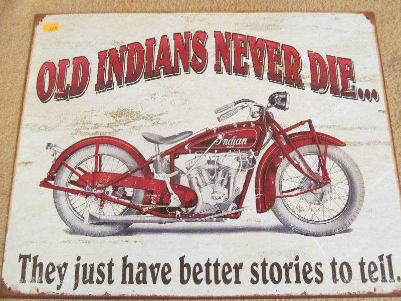 metal sign