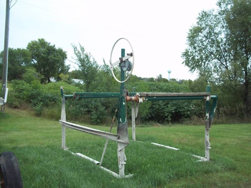 lot 75 image: 74 wide Shorestation steel boat lift