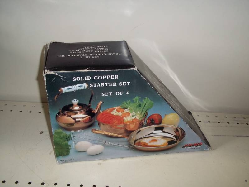 lot 165 image: Solid Copper Starter set of 4