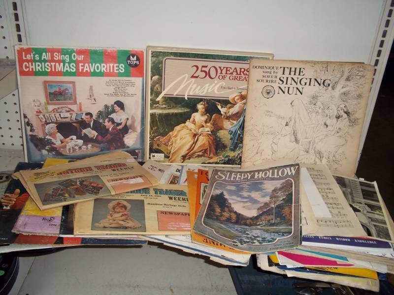 lot 184 image: Assortment of albums and sheet music
