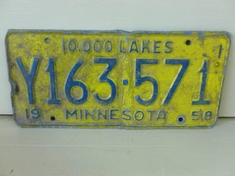 Vintage License Plate