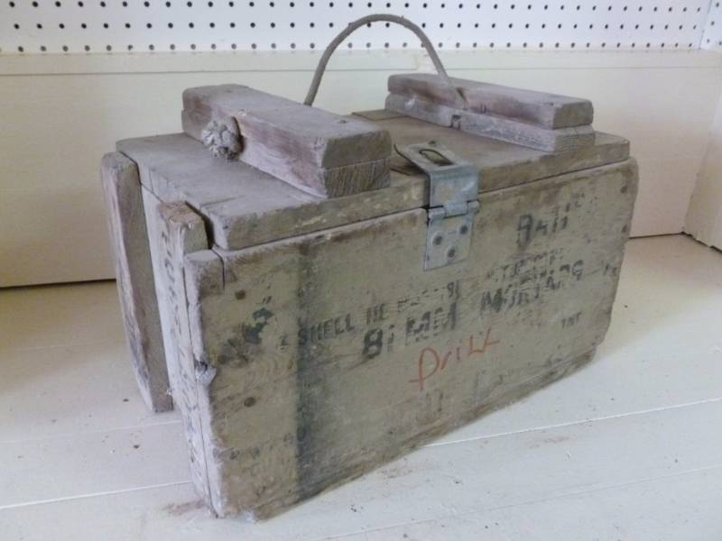 Vintage Military Mortar Box
