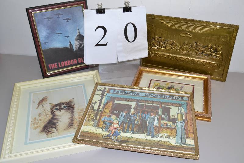 lot 20 image: Framed prints