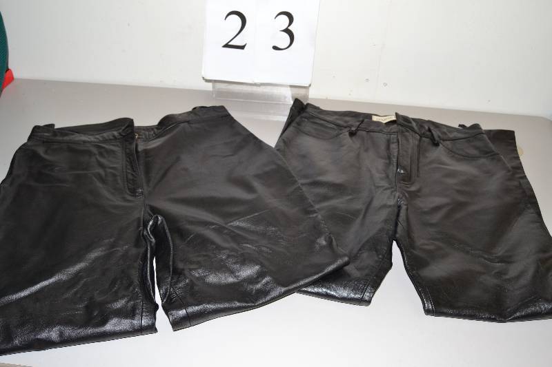 lot 23 image: Like New Leather Pants