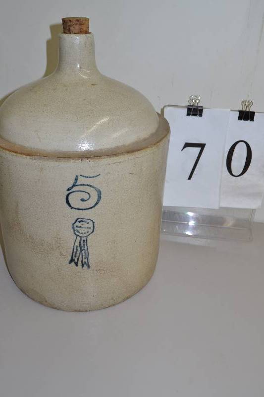 lot 70 image: Blue Ribbon jug