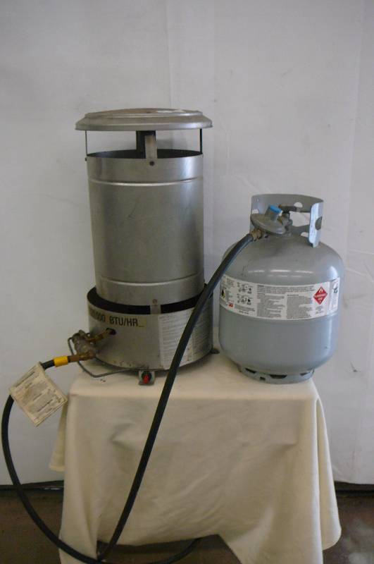 LP Heater and Tank 120,000 BTU Hr