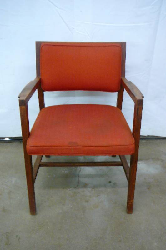 Oak and cloth Chair