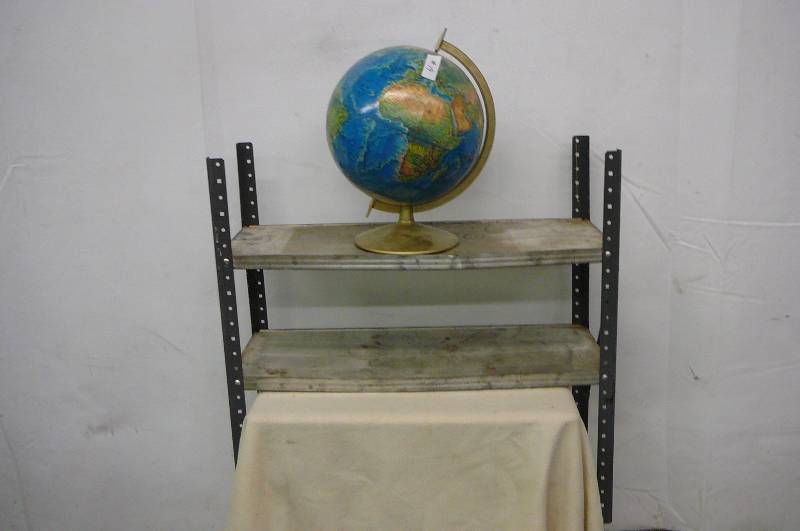 Steel Shelf and Globe