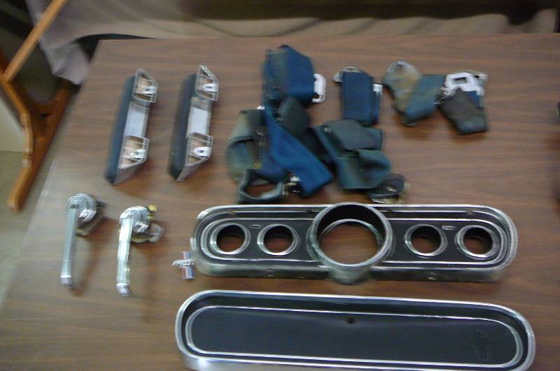 1966 Mustang Parts arm rests section Bolts air cleaner Valve Covers Kick Trim Panels Door Panels Glove Box Door Instrument Bezel
