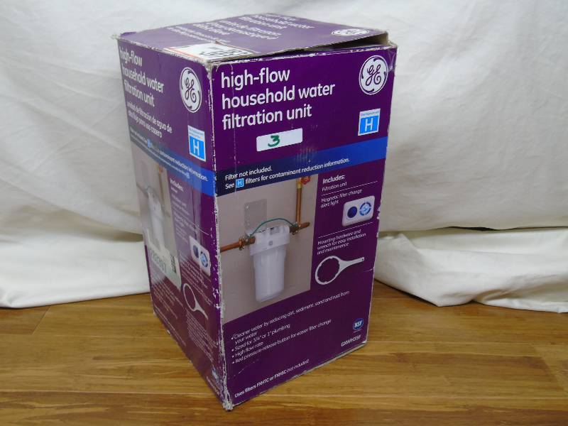 High-flow household water filtration unit