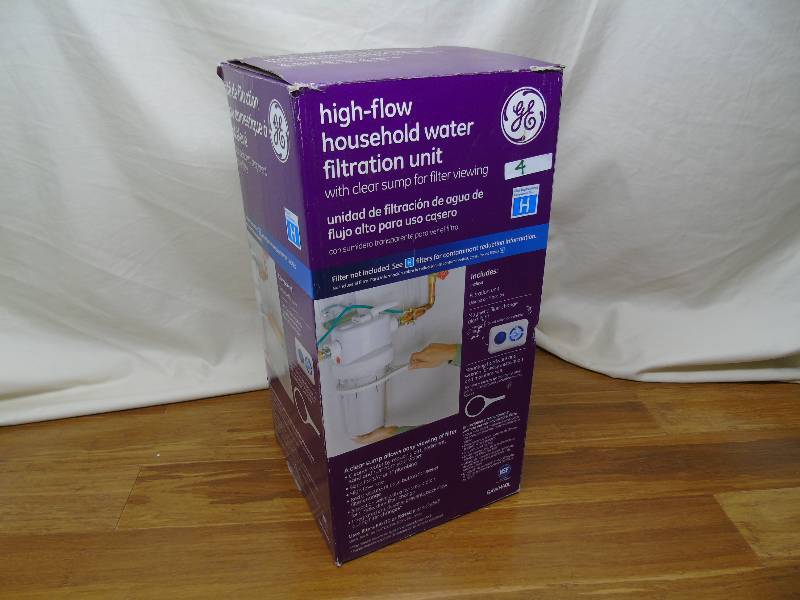 High-flow household water filtration unit