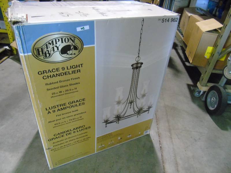 Hampton Bay Grace 9 Light Chandelier