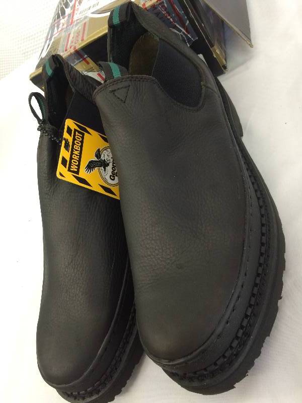 Georgia Boot Mens Romeo Slip-On Work Shoe - Wide 13 w
