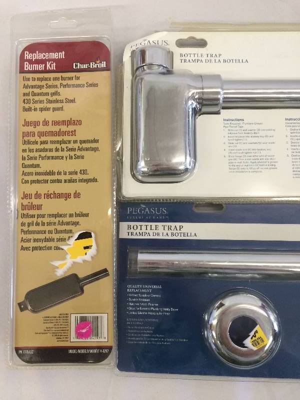 asst lot of repair items for sink burners