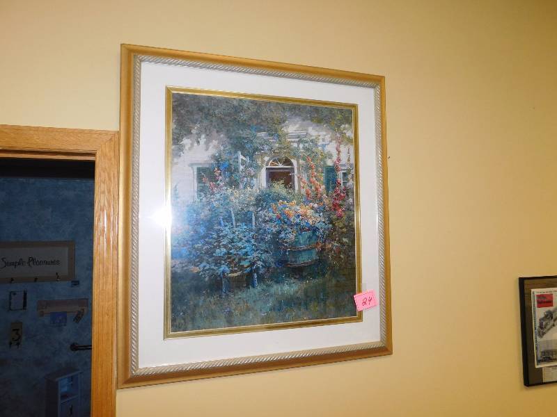 Large framed art garden ... great frame