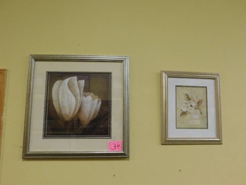 pair of framed prints. Nicely framed ready to hang.