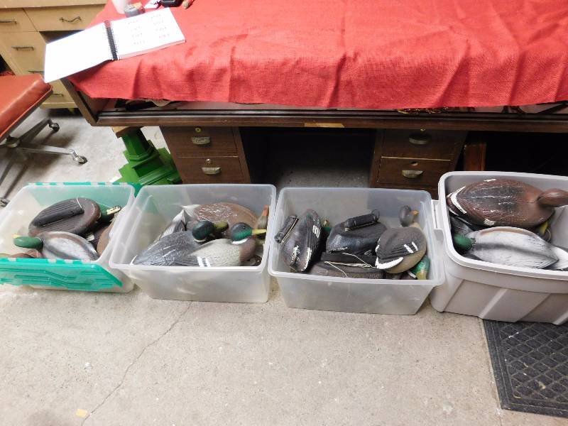 25 duck decoys various manufacturers some are carry lite