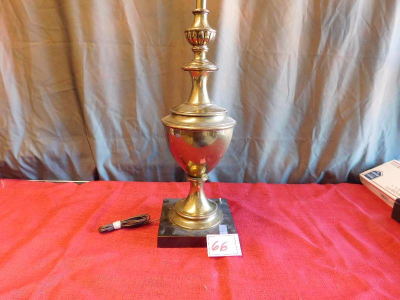 large heavy brass Stiffel lamp