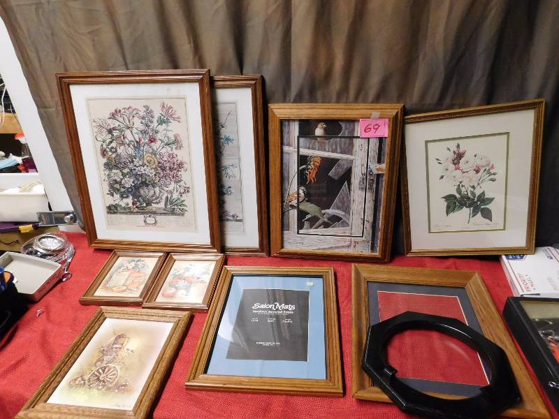lot of framed items see photos these are all solid wood
