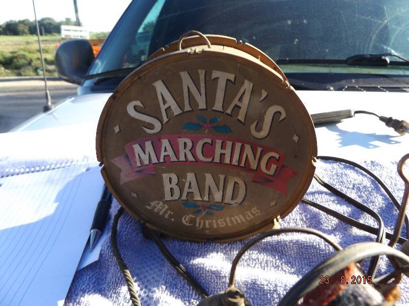 Antique christmas marching band