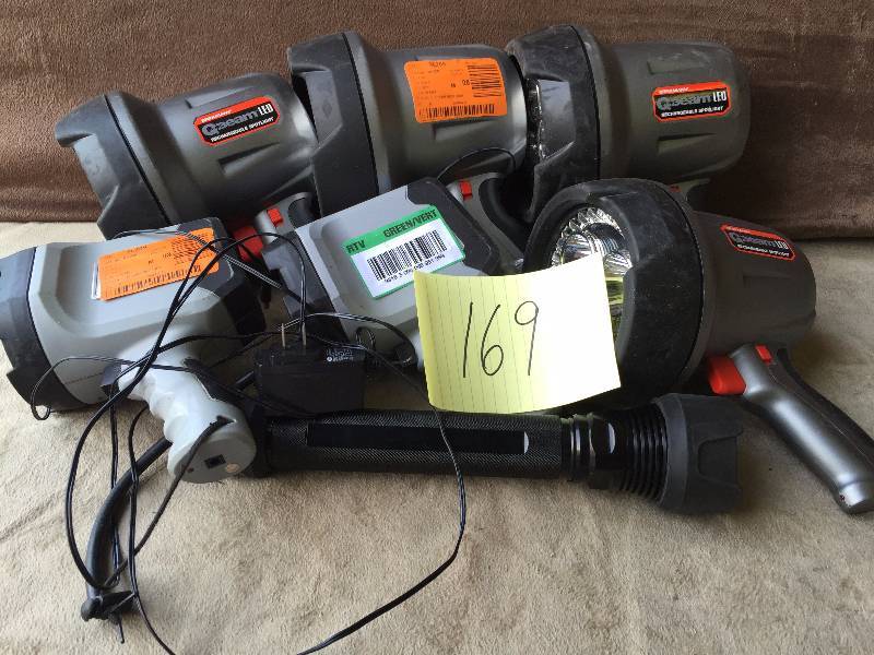 Lot of rechargaable lights as pictured