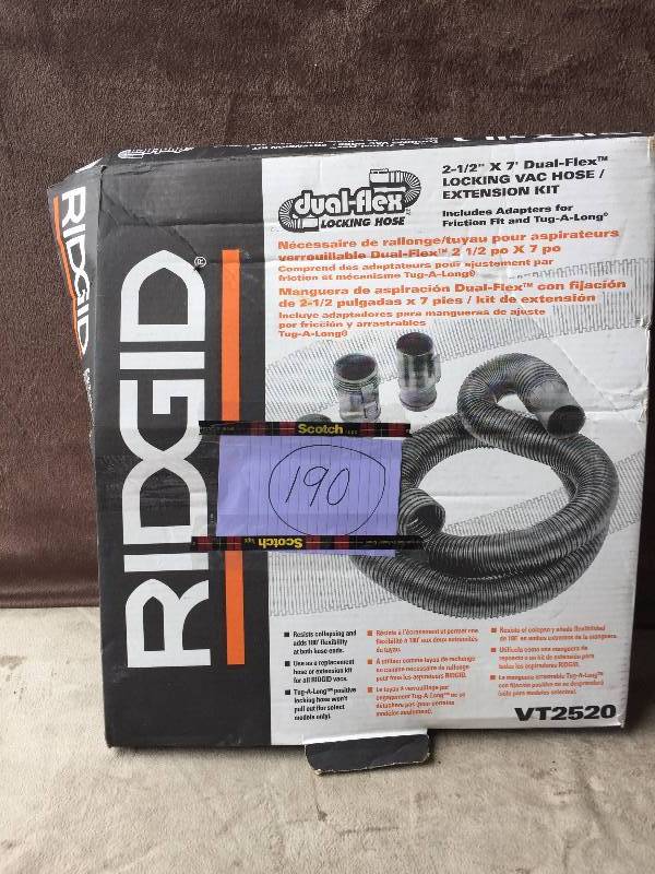 Ridgid Dual Flex Locking Hose- Hose only