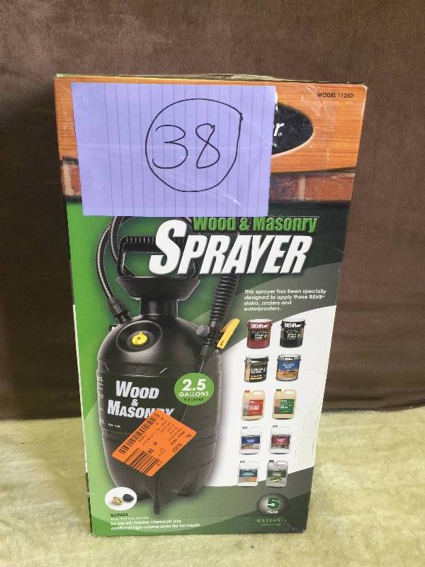 Wood and Masonry Sprayer