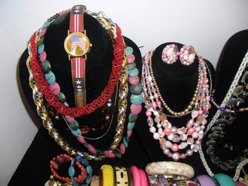 lot 12 image: J-2 Colorful Vintage to Newer Jewelry