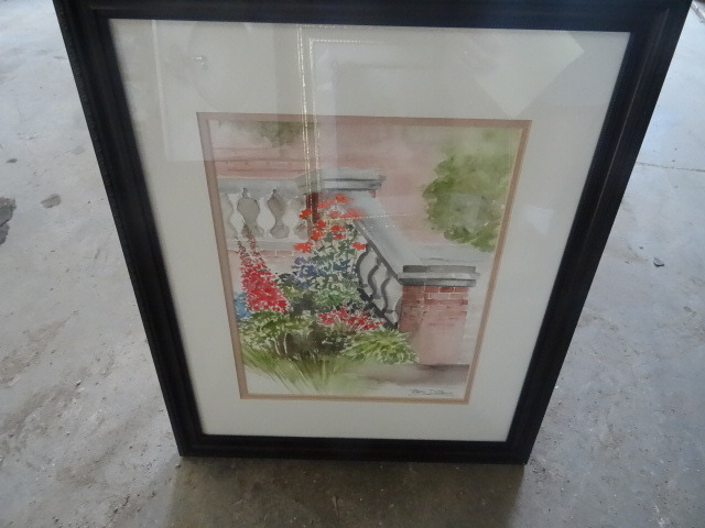 lot 25 image: Framed water color