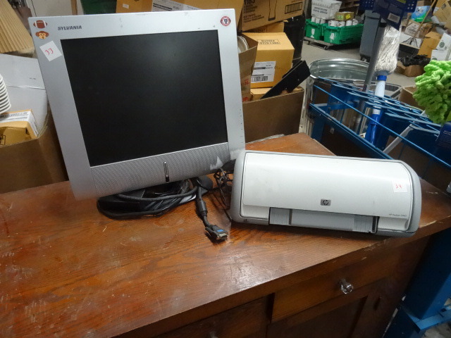 lot 83 image: Monitor and printer